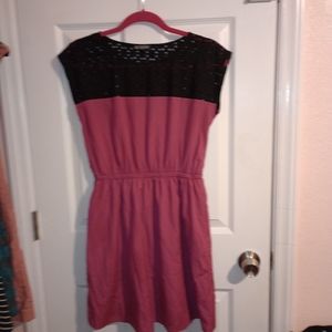 Size XL Burgundy Dress with Lace